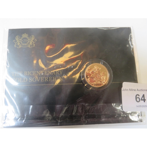 2017 Bicentenary Gold Sovereign