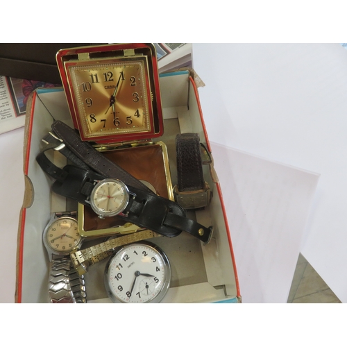 Lot of Vintage Watches - Rotary, Elrex, Smiths Pocket Watch, Etc