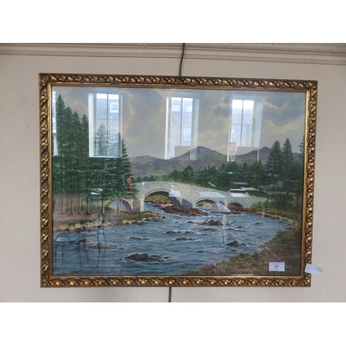 17 - Framed Watercolour, Brig o Balgownie, George P Wiseman, 1971