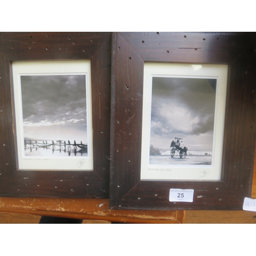 25 - Two Black and White Indian Photographs