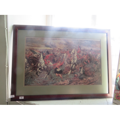 29 - Framed Print, Scottish Cavalry Charge