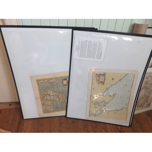 35 - Five Antique Map Engravings, Moray and Northern Scotland