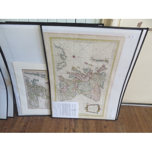 38 - Eight Antique Map Engravings, Scotland and England