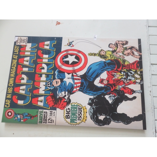 42 - Canvas Poster Print Captain America
