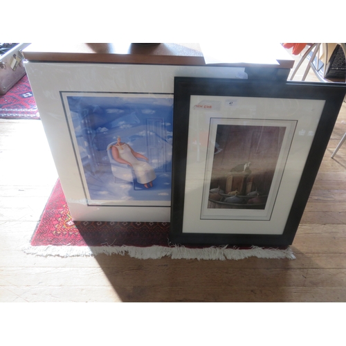 47 - Two Abstract Prints By Sarah Jane Szikora