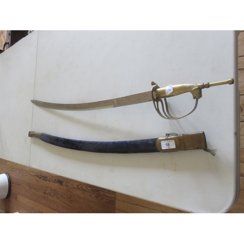 55 - Indian Reproduction Cavalry Sword and Scabbard