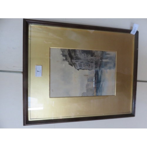 7 - Nineteenth Century Watercolour , Genoa, Signed