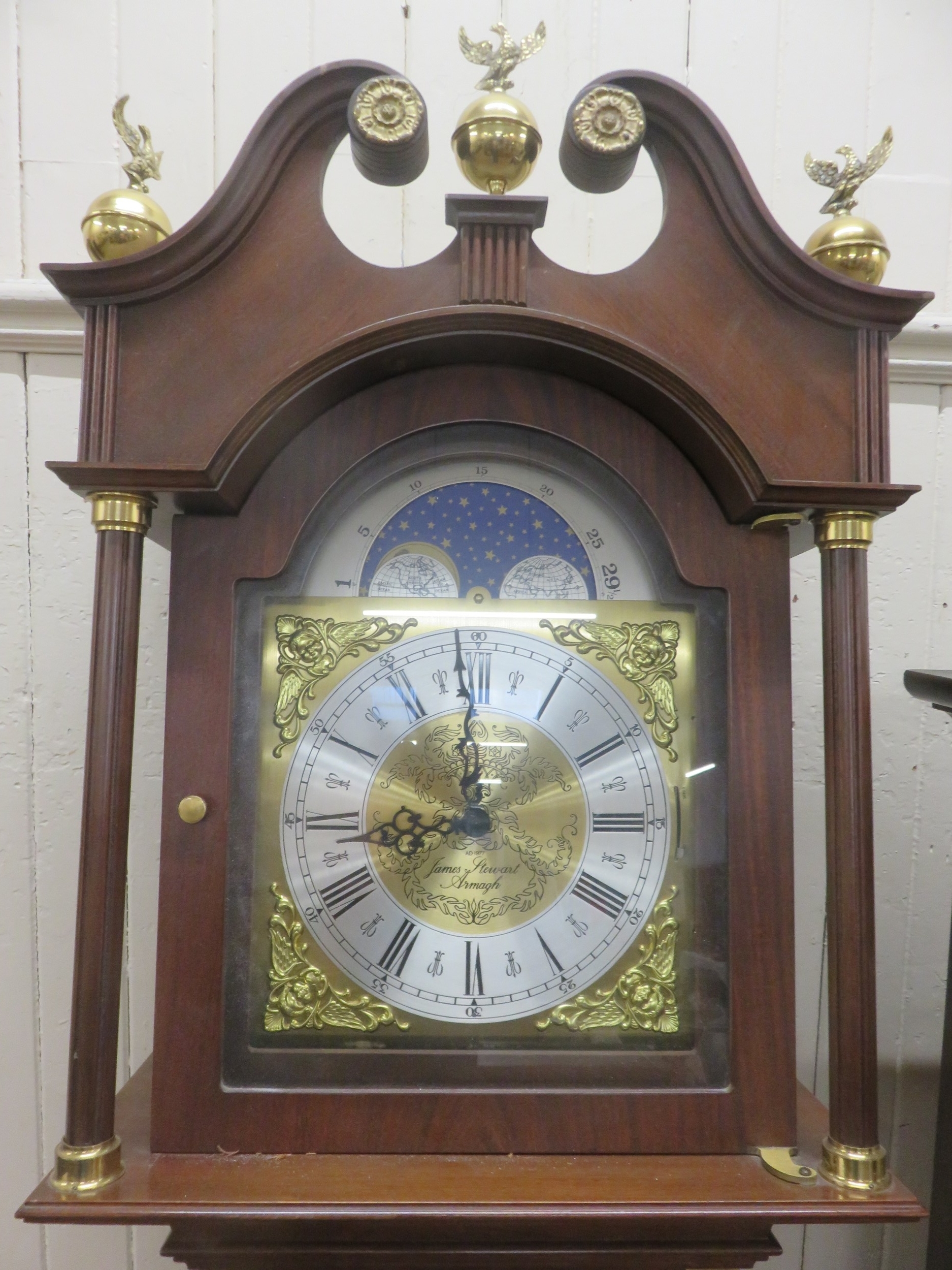 Mahogany Long Cased Clock - James Stuart, Armagh