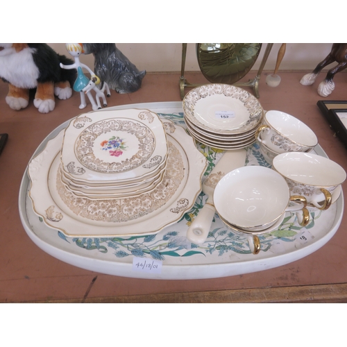 152 - Decorative Gilt Rimmed Tea Service