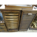 Pair of Oak Multi Drawer Shutter Front Cabinets