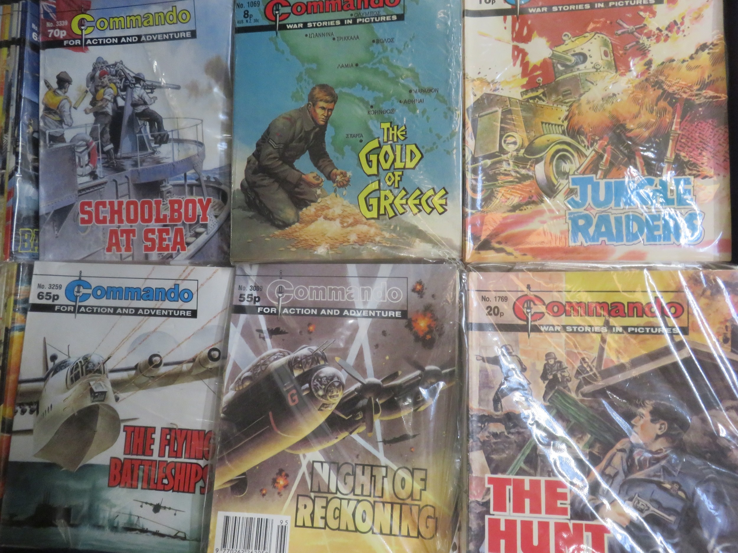 Two Large Crates of Commando Comics
