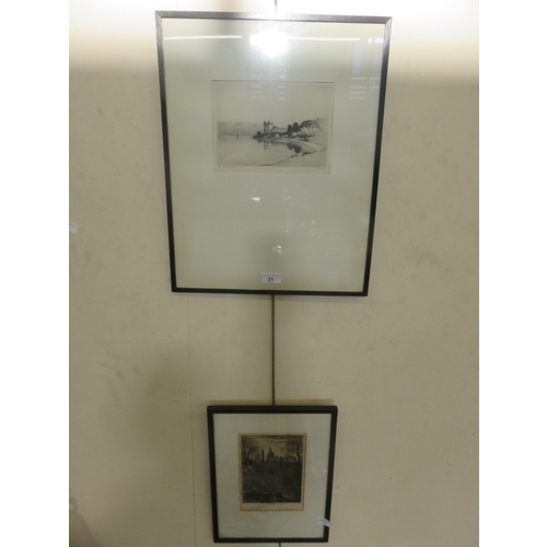 21 - Two Etchings 