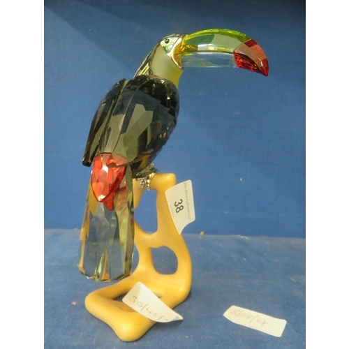 37 - Boxed Swarovski Figure of a Toucan
