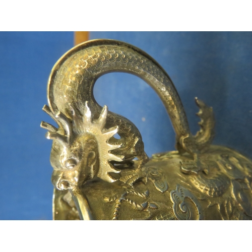 40 - Embossed Chinese Silver Mug 137.36 grams