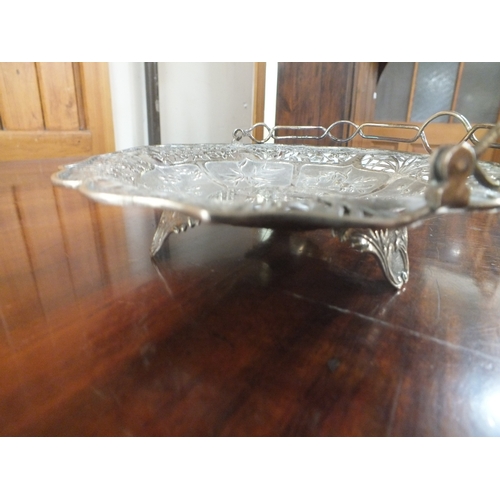 41 - Chinese Silver Openwork Basket 300 grams
