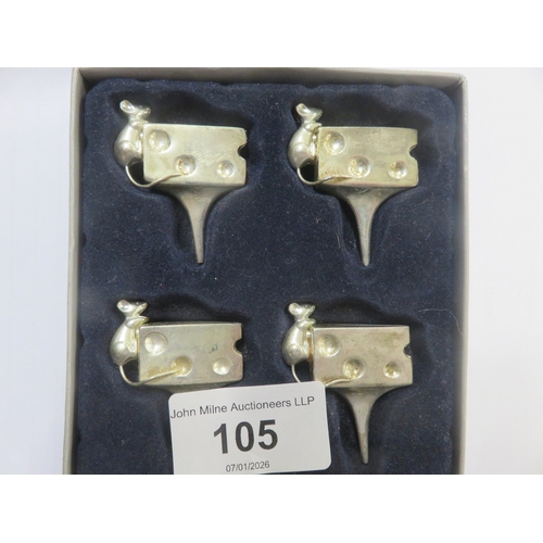 105 - Set of Four Silea Cheese Markers