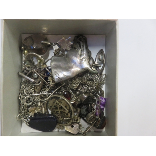 108 - Large Lot of Silver Jewellery, Silver Gem Set Earrings etc