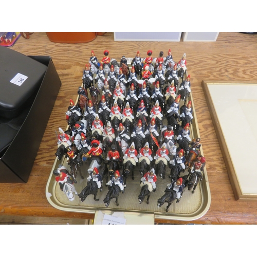 146 - Tray of Loose Britains Lead Soldiers- Mounted Household Cavalry