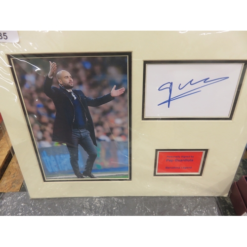 185 - Signed Photograph of Pep Guadiola