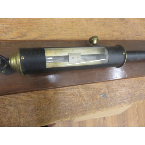 214 - Stick Barometer on Stand By Baird and Tatlock