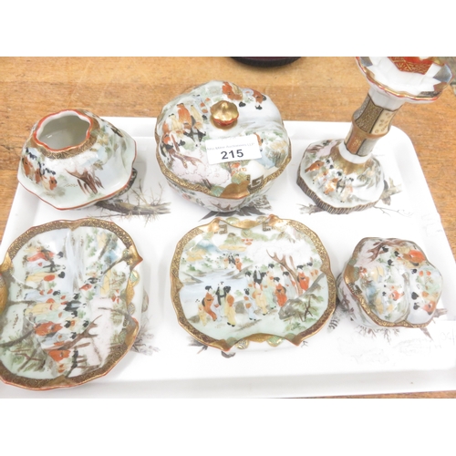 215 - Japanese Six Piece Dressing Table Set