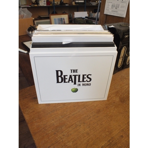 'The Beatles in Mono' - Fourteen Beatles L.P. Records and Hard Back Book - all in Original Plastic Sleeves