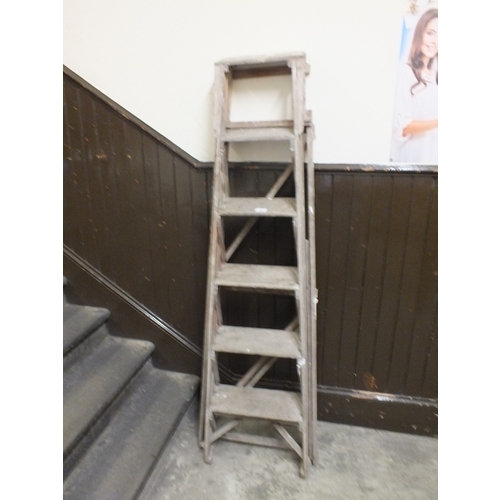 Vintage Wooden Step Ladder