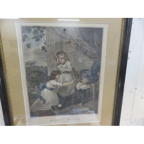 15 - Framed Engraving - Innocent Revenge 42 by 34cm