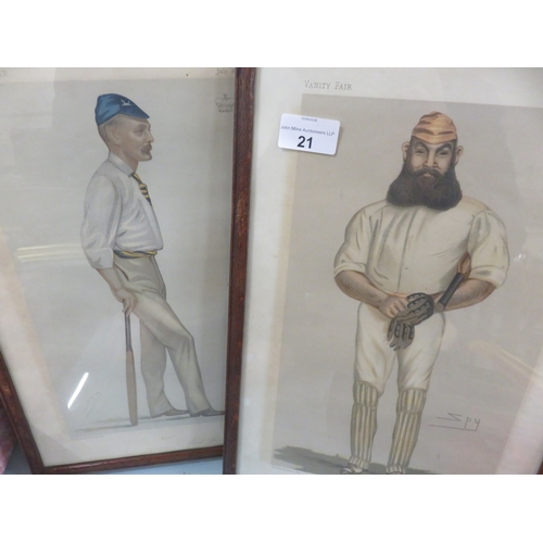 21 - Four Framed Spy Pictures