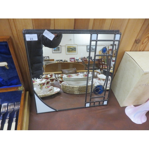 23 - Three Rennie McIntosh Style Leaded Mirrors