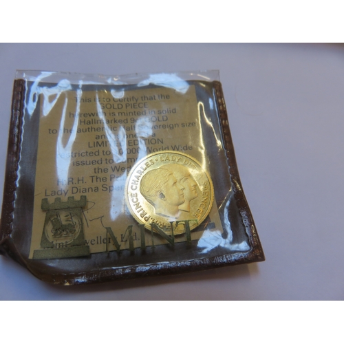 40 - Half Sovereign Size 9ct Gold Piece 3gms