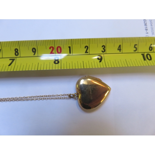 51 - Filled 9ct Gold Locket on 9ct Gold Chain