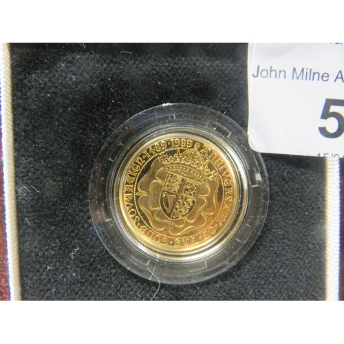 57 - Boxed 500th Anniversary Gold Proof Sovereign