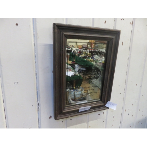 7 - Small Framed Southern Comfort Advertising Mirror 19 by 12cm