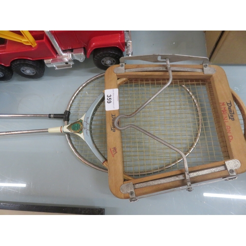 359 - Badminton Racquets and Shuttlecocks