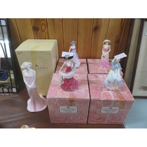 364 - Five Boxed Coalport Lady Figures