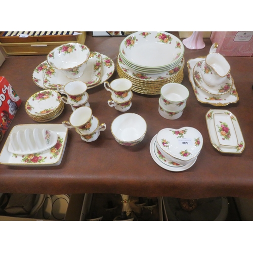 365 - Quantity of Country Rose Tea and Dinnerware