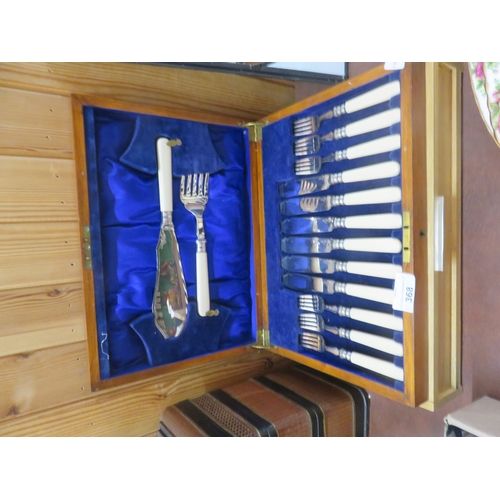 368 - Cased Cutlery and Part Set Cased Cutlery
