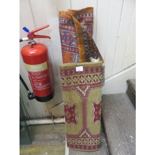 409 - 3 fringed Rugs