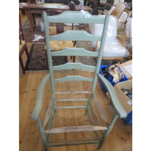 385 - Ladder Backed Carver Chair