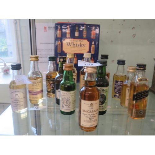 124 - Thirteen Whisky Miniatures (including a Macallan 19 year old bottled in 1994) and One Port