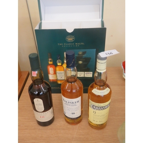 156 - Case of Three Small Bottles of Whisky - The Classic Malts