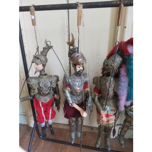 Unique Collection of Nine Sicilian Marionette Puppets - all approx. 3ft ...