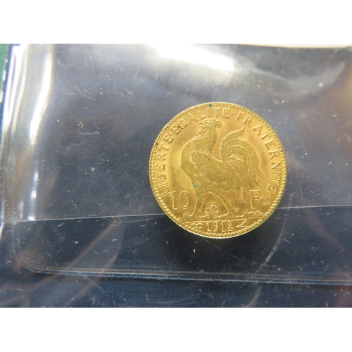 36 - French 10 Franc 0.900 Gold Coin, 3.23 g
