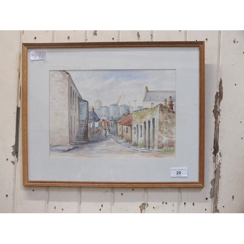 20 - Watercolour - Torry, Aberdeen - R. Eadie