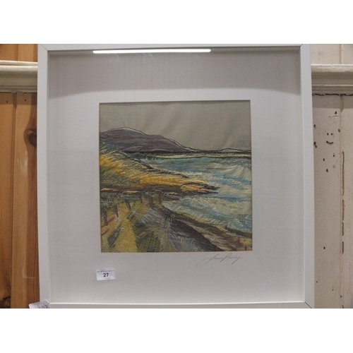 27 - Framed Fabric Picture 
