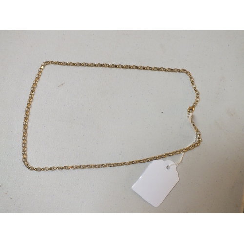 51 - 9ct Gold Open Link Chain - 18.3g