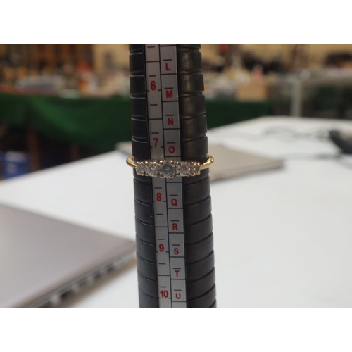 56 - 9ct  Five Stone Diamond Ring