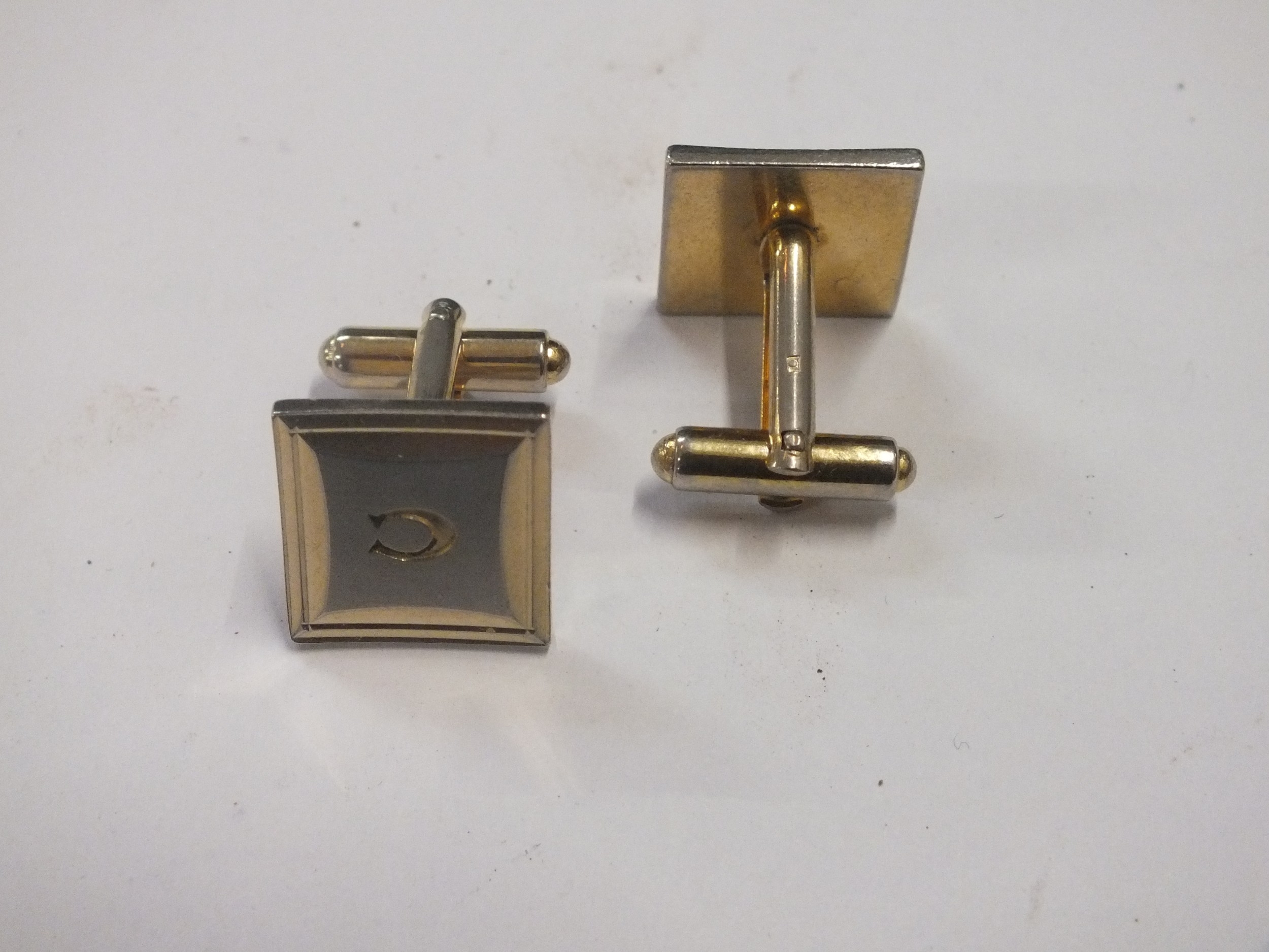 Pair of Boxed Gilt Metal Cufflinks