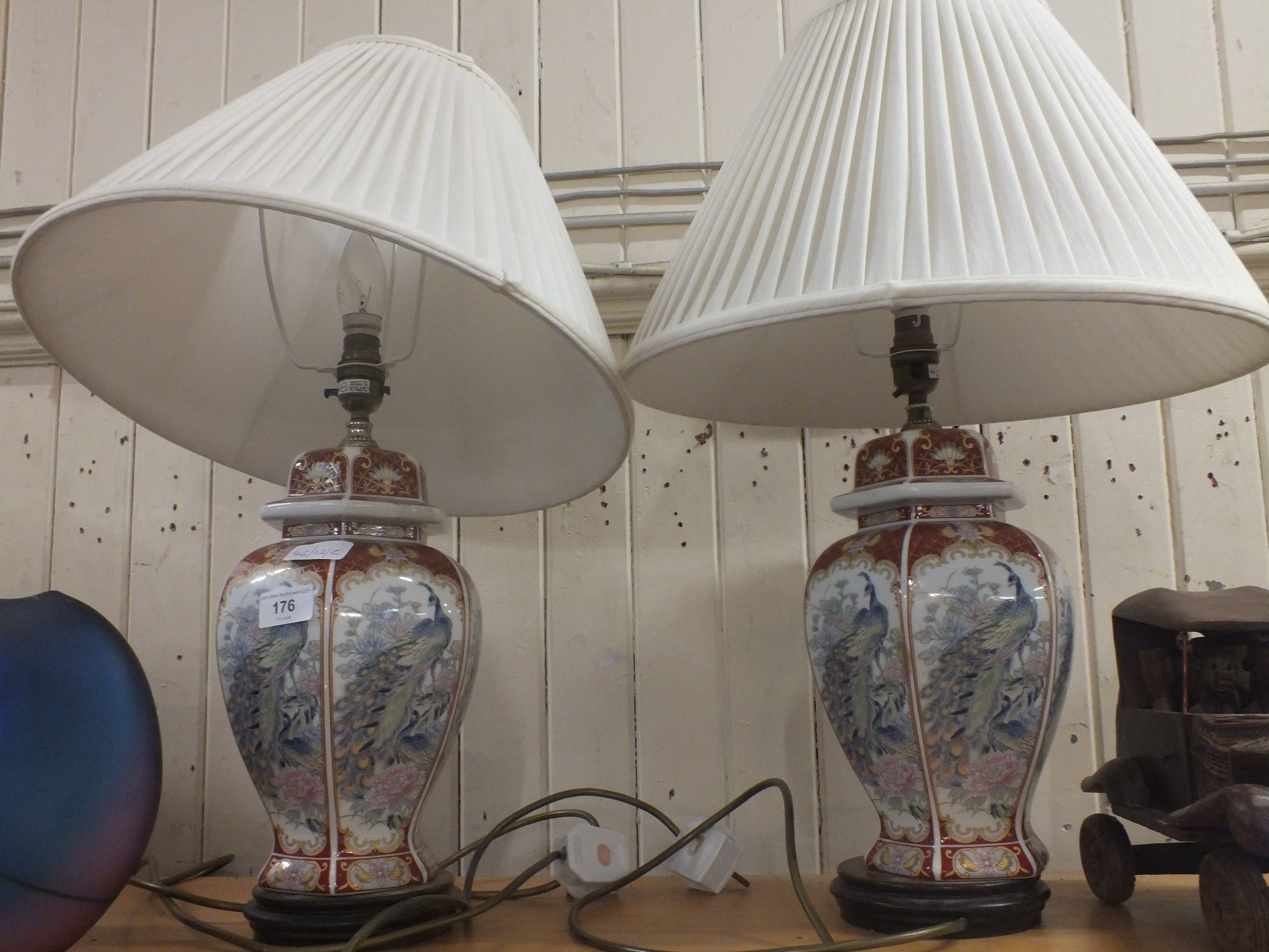 Pair of Modern Oriental Table Lamps